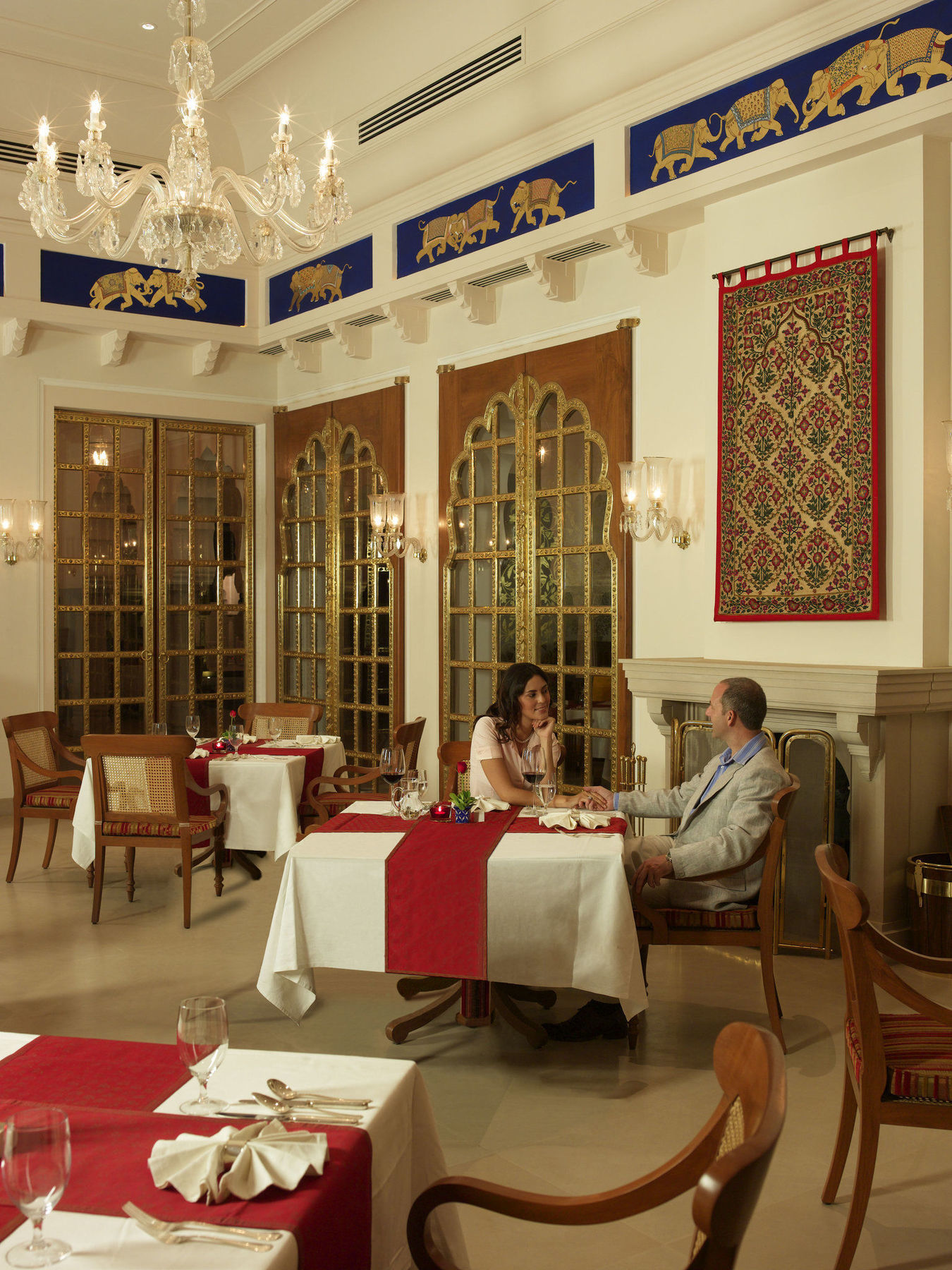 The Oberoi Rajvilas Τζαϊπούρ Εστιατόριο φωτογραφία